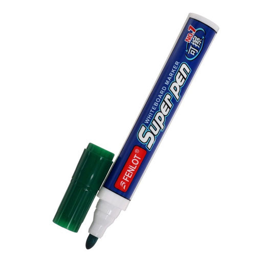 Цена за 10 шт. Маркер для магнитно-маркерной доски, круг, 2.8 мм, зелёный