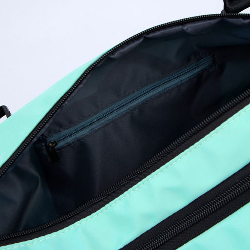 Сумка спортивная 3 ARROW на молнии, отдел из ПВХ, отдел для обуви, наружный карман, цвет мятный - Nazamok фото 9