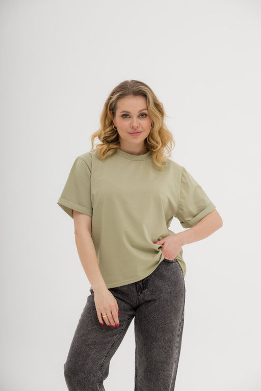 Футболка высокое качество пенье 95% хлопок, 5% лайкра - Knitka wear фото 10