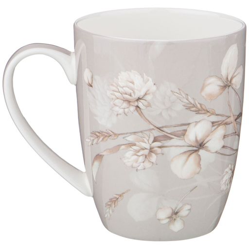 КРУЖКА LEFARD WHITE FLOWER 400 МЛ СЕРАЯ  фото 3
