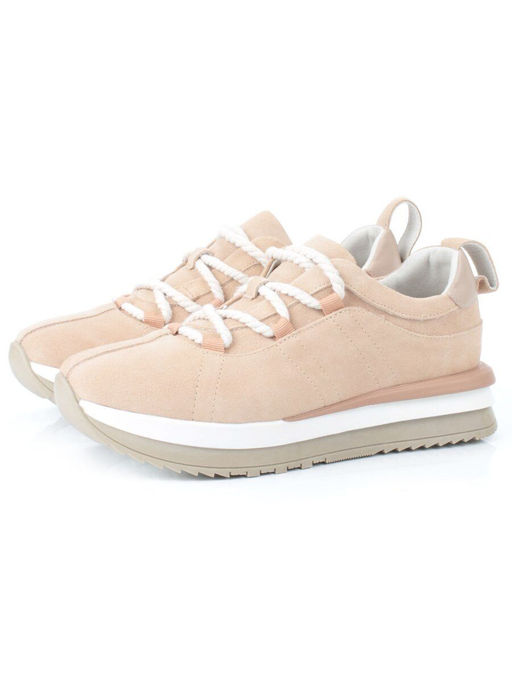 03-5950-6 BEIGE Полуботинки женские (натуральная замша)