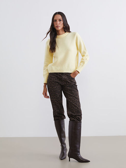 Bisiklet Yaka Kad?n Triko Kazak