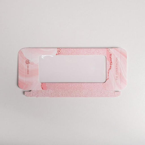 Цена за 5 шт. Коробка для шоколада, кондитерская упаковка, «8 марта», с окном, 17.3×8.8×1.5 см