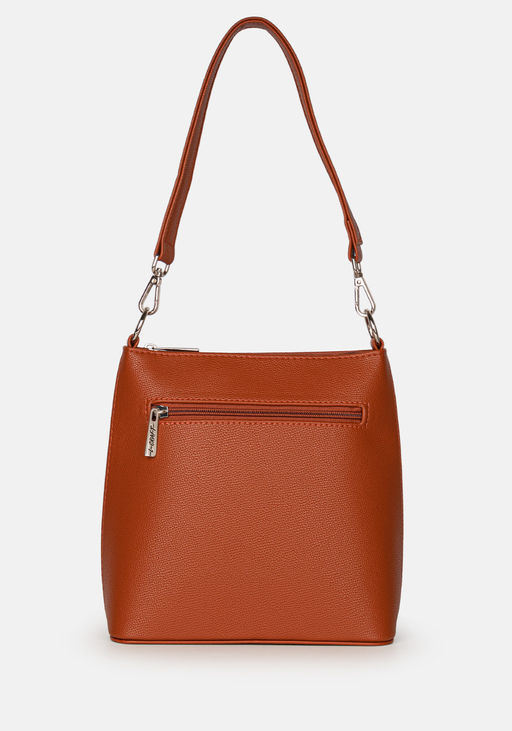 Сумка Модель №1284 | кожзам | гладкий | рыжий | Р831-51 | 33127 - L-craft фото 3