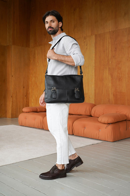 Сумка мужская Ц-287.1 черный - Protege фото 4