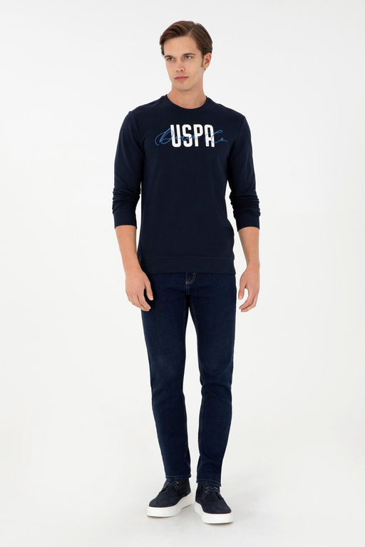 Мужской темно-синий свитшот - U.s. polo assn фото 4