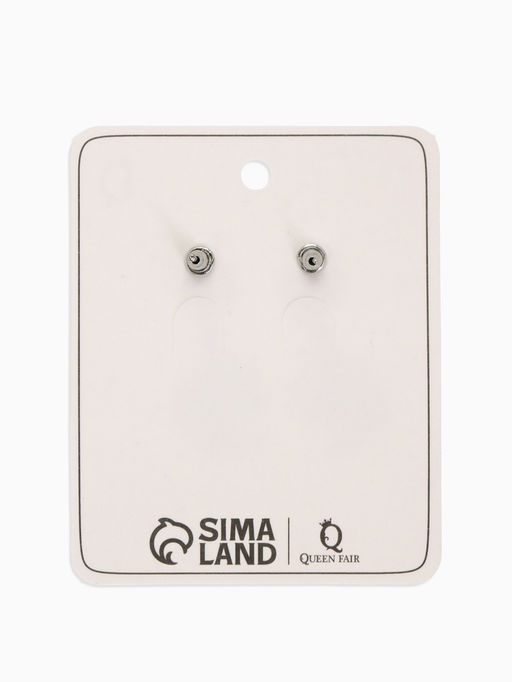 Цена за 2 шт. Серьги металл «Мятые», цвет серебро