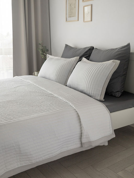 Покрывало 150x205 белый полиэстер - Denastia фото 6