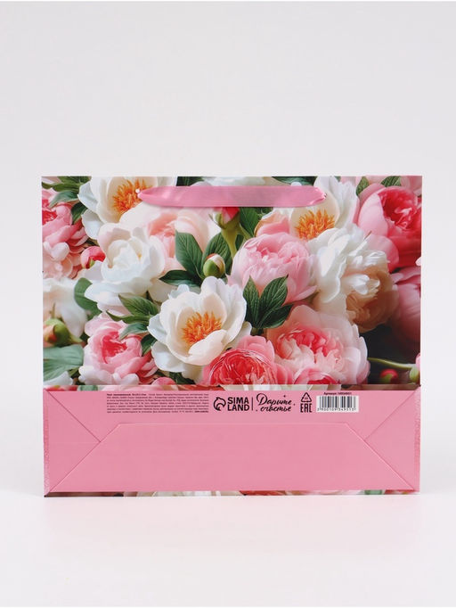 Цена за 2 шт. Пакет подарочный «Цветы», 30×25.5×9 см