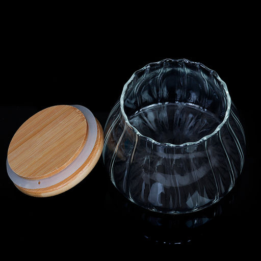 Банка для сыпучих Бамбуковая кр. рифленая 0,5л LCSC2435, арт. 699995