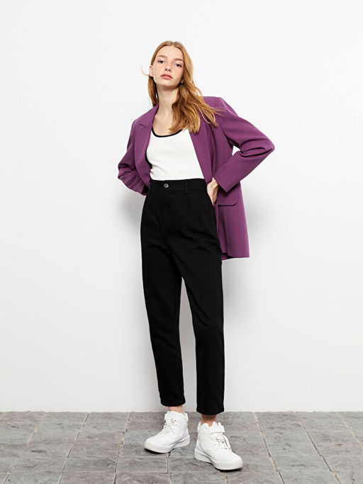 Kad?n Standart Fit D?z Pantolon