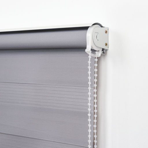 Штора рулонная День-ночь, 60180 см (с учётом креплений 3,5 см), цвет серый - Simaland фото 3