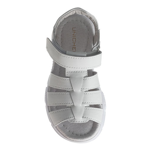 Сандалии для девочек из натуральной кожи Юничел  фото 5