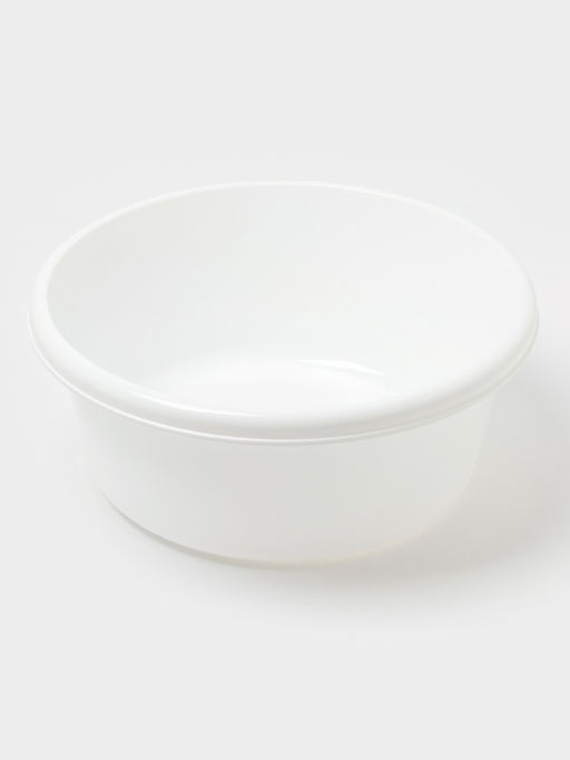 Таз круглый, 11 л, d=36.2 см, h=14.9 см, белый