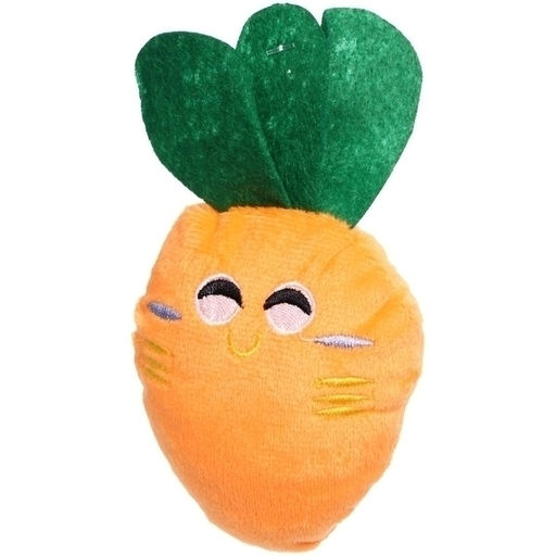 Цена за 4 шт. Игрушка для щенков, собак мелких и средних пород "Мистер Морковкин", с пищалкой, 7*15см (лейбл)