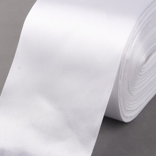 Лента атласная, 100 мм, 100±5 м, белая