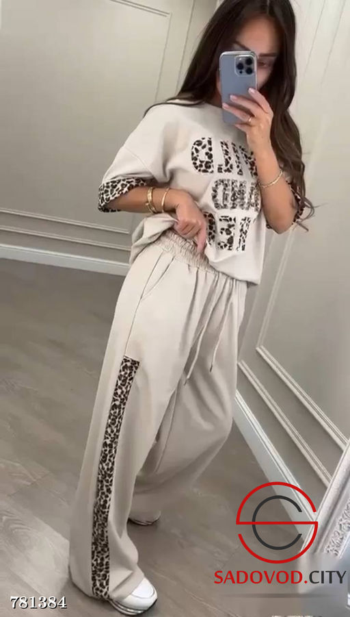 Женский брючный костюм двойка со стразами - Bruno фото 5