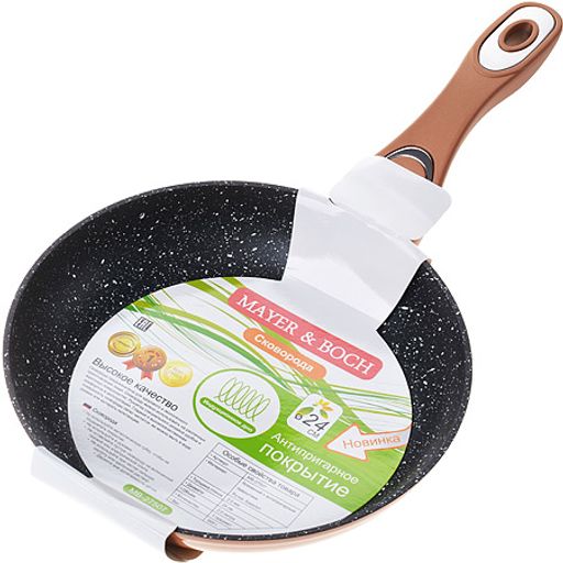 27507 Сковорода 24 см алюм/гранит MB (х6) - Mayer&boch фото 3