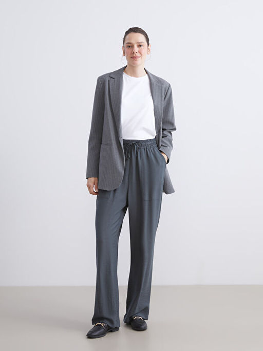 Beli Lastikli Havu? Kesim Kad?n Pantolon