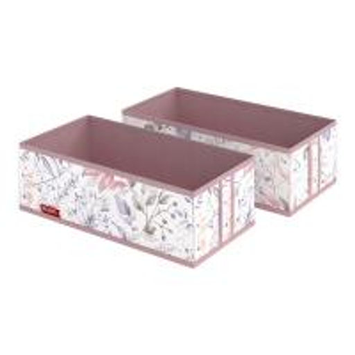 Набор органайзеров для белья, 2 шт., без крышки, 32*16*10 см, BOTANIC LILAC, шт - Valiant фото 3