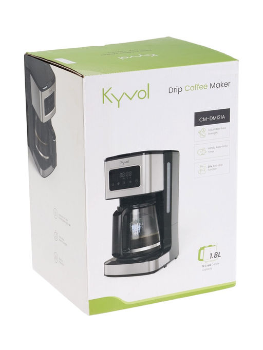 Кофеварка Kyvol Best Value Coffee Maker CM05, капельная, 1000 Вт, 1800мл, сенсор, черная