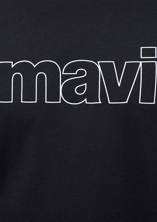 Mavi Logo Bask?l? Siyah Tisort  фото 6