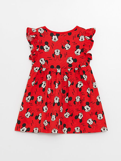 Bisiklet Yaka Minnie Mouse Bask?l? K?z Bebek Elbise - Waikiki фото 2
