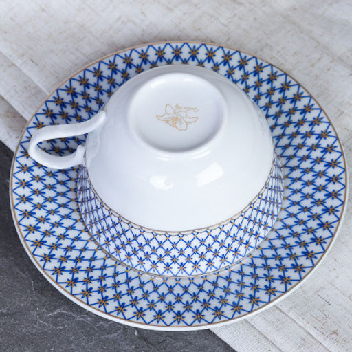 Набор чайный 12 пр 270 мл Сеточка, фарфор арт. LY-1348 (589546) - Полимербыт фото 2