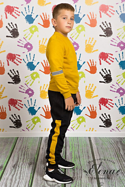 Толстовка М22052а Горчичный - Елена фото 3