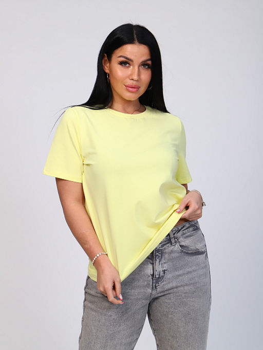 Футболка базовая_715/желтый - Ihomelux фото 10