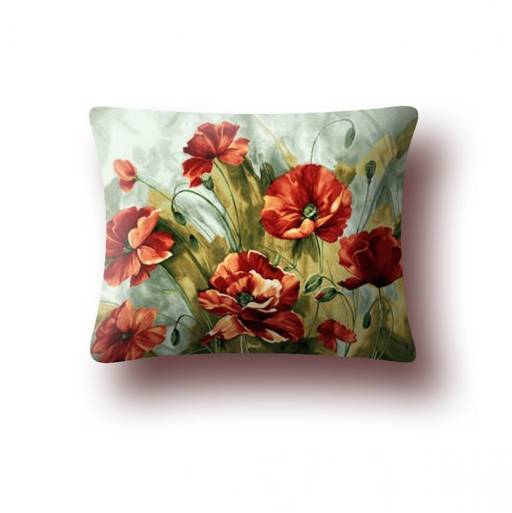 Акварель маки - гобеленовая наволочка 45х45 см - Гобеленглавснаб фото 3