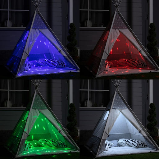 Садовый светильник на солнечной батарее Дискошар, 13613 см, 6 LED, пульт ДУ, свечение RGBW - Luazon lighting фото 3