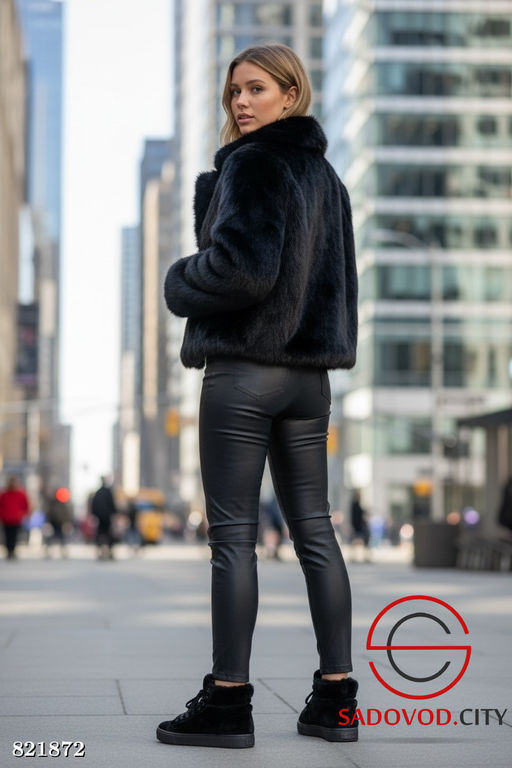 Шуба женская из искусственного меха - Bruno фото 2