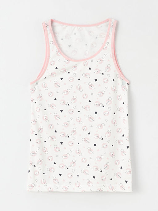 Bisiklet Yaka Bask?l? K?z ?ocuk Atlet 2li - Waikiki фото 2