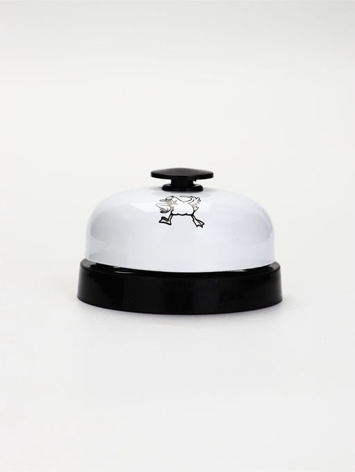 Звонок настольный "Утка", 7.2 х 4,8 см, белый