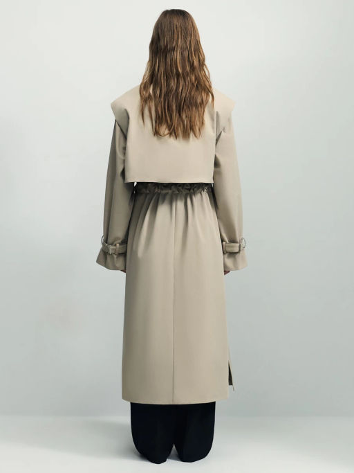 Плащ со съемным жилетом / Zarina фото 8