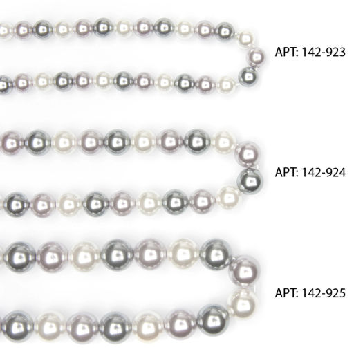 Бусины круглые на нитке 8 мм (SF-8069) жемчуг микс №2 - Больше подарков фото 4