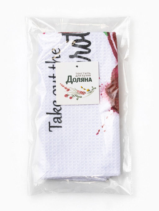 Полотенце кухонное Доляна Beet, 40?603 см, микрофибра