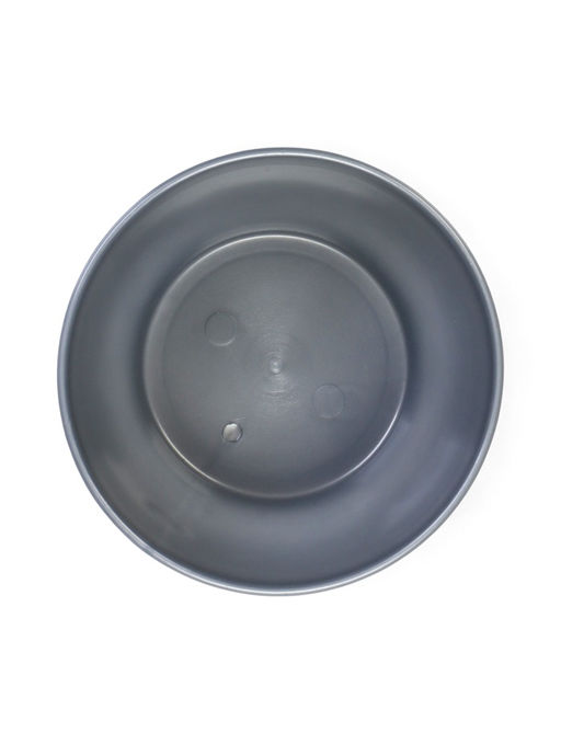 Цена за 3 шт. Горшок для цветов «Фиалочка», 500 мл, d=12.5 см, h=7 см, пластиковый, серый