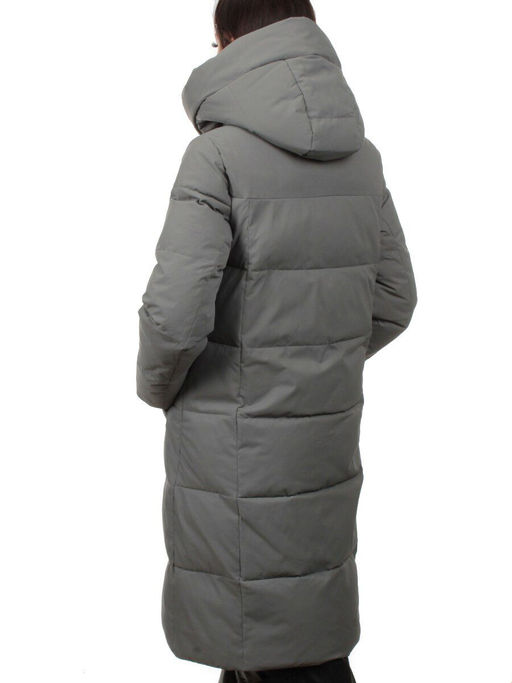 6813 OLIVE Пальто зимнее женское (200 гр. холлофайбер)