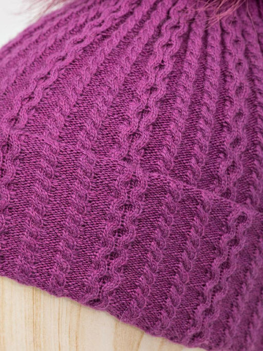 Шапка жен. шерсть+анг+виск LB-D77017 berry - Labbra фото 11