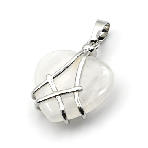 Подвеска в форме сердца 20*25мм с кахолонгом