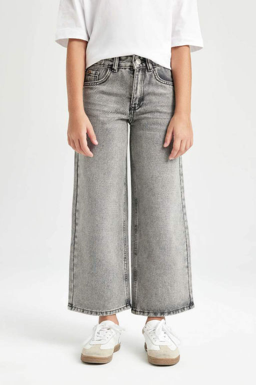 Широкие брюки для девочек - Defacto фото 4