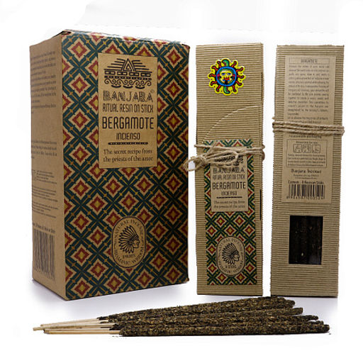 Благовония BANJARA Bergamot Super Premium качество светлые пыльцовые 8 палочек