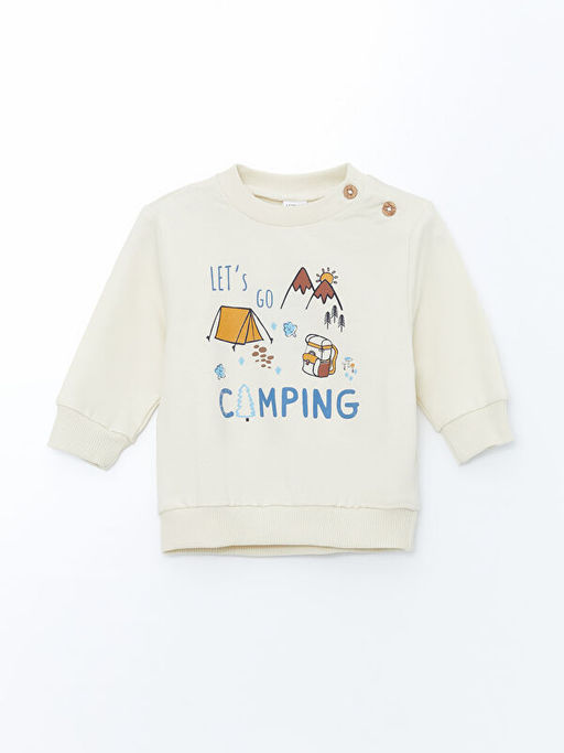 Bisiklet Yaka Erkek Bebek Sweatshirt ve Pantolon 2li Tak?m - Waikiki фото 2