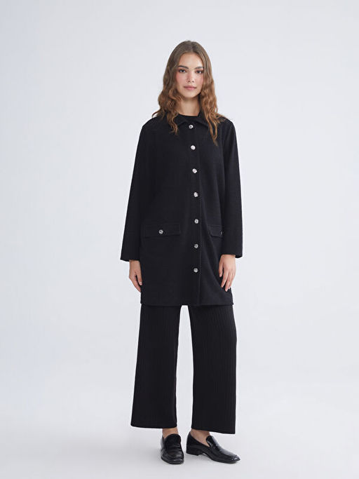 Dokulu Kad?n G?mlek Ceket