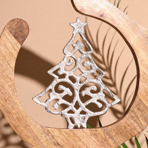 Сувенир интерьерный в деревянном кольце Ёлочка, 25?8?28 см