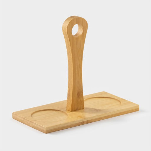 Набор фарфоровый сервировочный BellaTenero Тюльпан, 4 предмета: молочник 200 мл, сахарница с крышкой 170 мл, бамбуковая подставка, ложка, белая фото 8