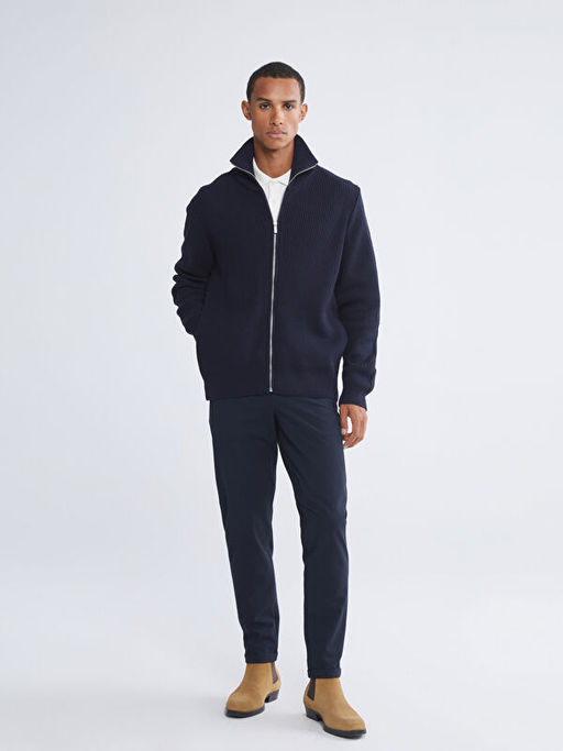 Standart Kal?p Dik Yaka Erkek Triko H?rka