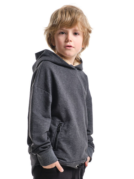Толстовка для мальчика UD 7726 черный меланж - Mini maxi фото 4